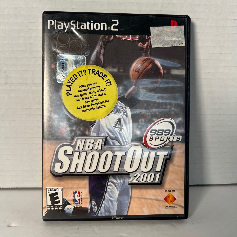 NBA ShootOut 2001 Sony PlayStation 2 PS2 989 Sports Basketball Game SCUS-97114